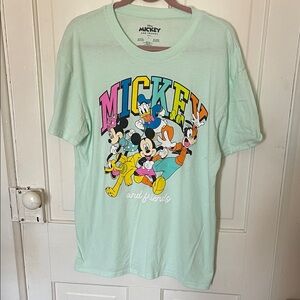 Disney Light Green Mickey & Friends Tee